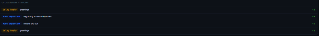 Decision History Log